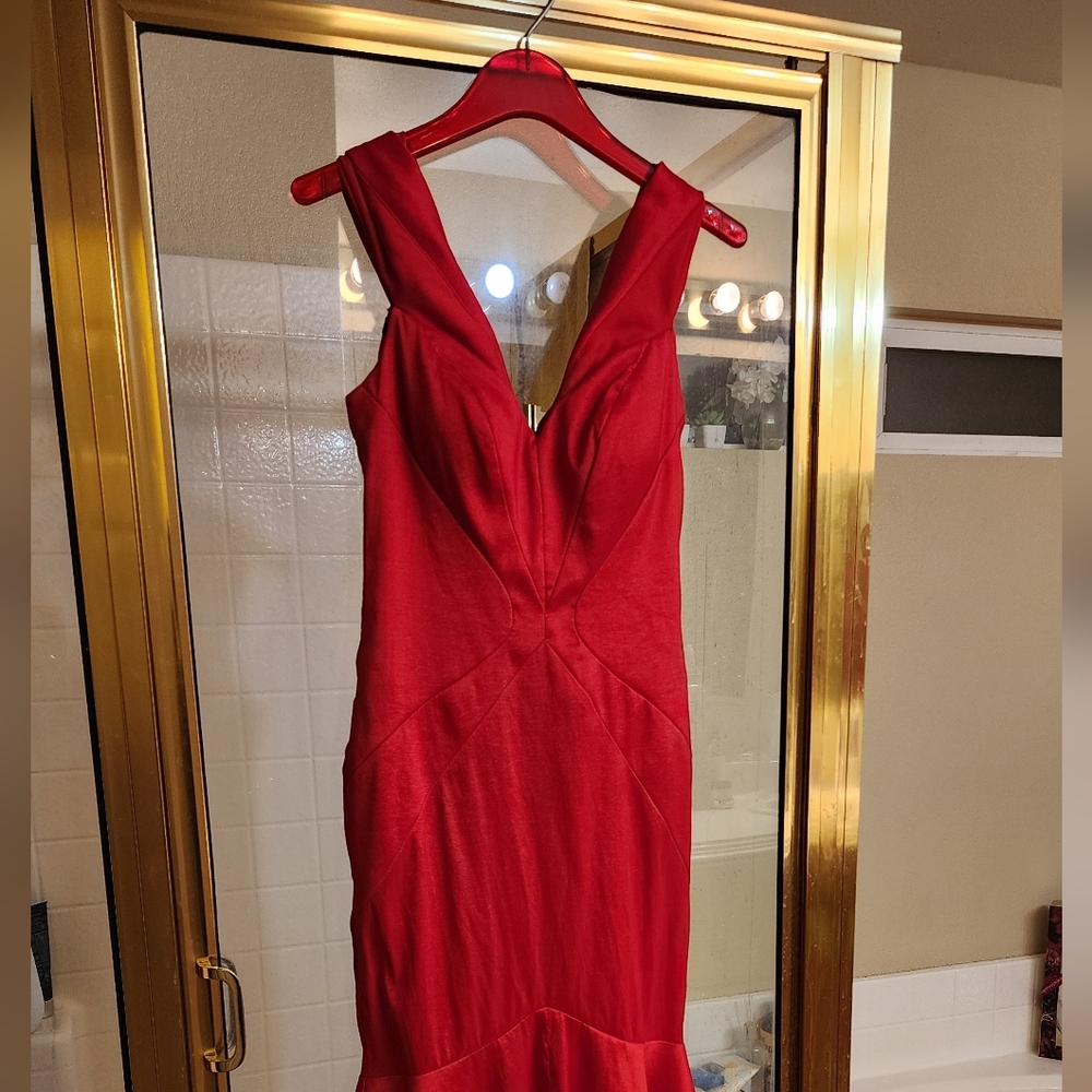 Scuba Off The Shoulder Gown